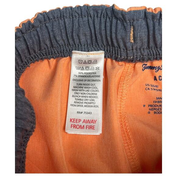 Tommy Bahama Shorts Boys S 5 6 Active Pull On Drawstring Elastic Waist Orange - Picture 7 of 9